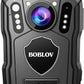 Bodycam con visión nocturna IR, M5, 64GB, GPS, 2K, 1440P, IP67, 170 °