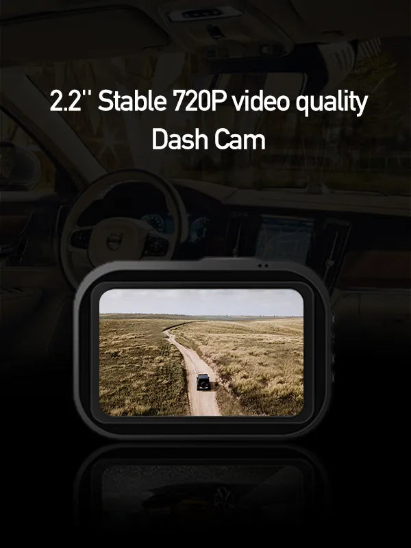 Mini Dash Cam, DVR HD 720P, gran angular, LCD, 2,2 pulgadas