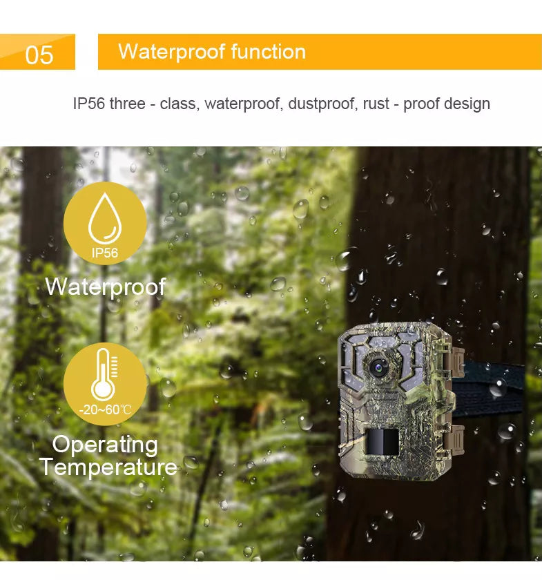 Cámara outdoor, para vigilancia exterior y actividades de caza - DL-MINI20D