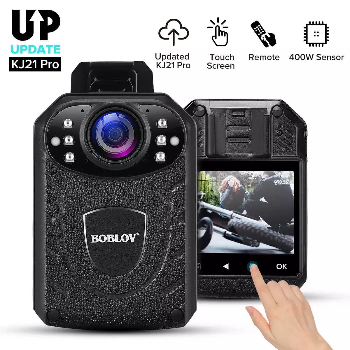 Bodycam Boblov KJ21 Pro IR Visión nocturna