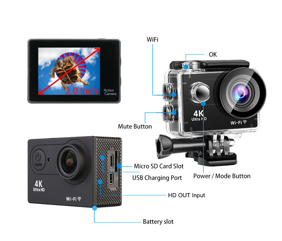 Digital Action Camera  AT-S9R