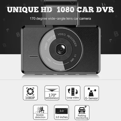 Cámara de grabación inalámbrica Full Hd para vehículo, con doble lente frontal y trasera 4K.