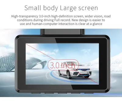 Cámara de grabación inalámbrica Full Hd para vehículo, con doble lente frontal y trasera 4K.