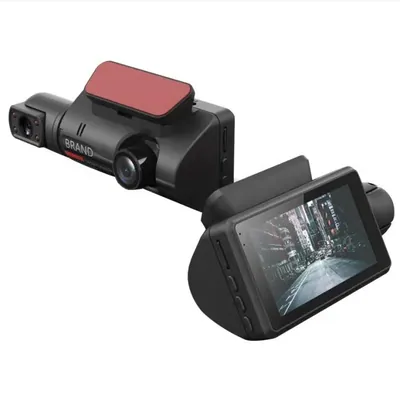 Cámara con lente para vehículo, grabadora de vídeo dvr frontal y trasera,  inalámbrica
