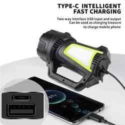 Foco Portatil de 2400mAh, impermeable, USB.