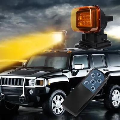 Luz Led de trabajo magnética 12V, reflector de 360 grados para coche, SUV.