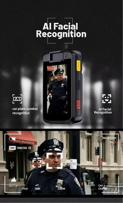Bodycam H.265,  4G, WiFi y GPS. Modelo M530