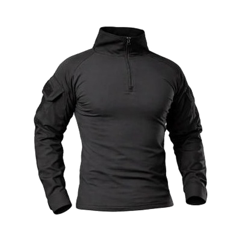 Polera táctica manga larga negra